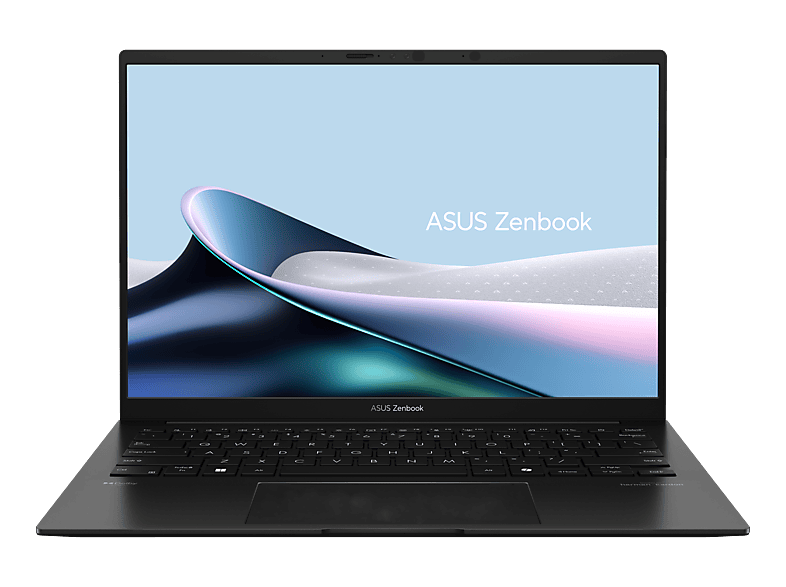 ASUS Zenbook 14 OLED UM3406GA-QD004W, Notebook, mit Display, AMD Ryzen? AI 7 445 Prozessor (8 MB Cache, bis zu 4.6 GHz), 16 GB RAM, 1 TB SSD, Radeon? 840M, Jade Black, Windows 11 Home