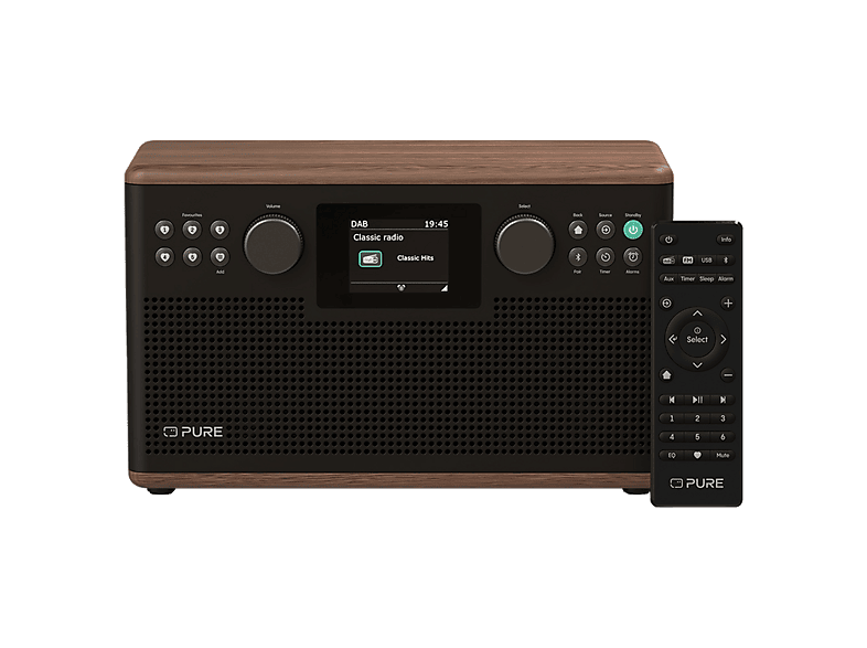 Pure Classic H6 - coffee brown DAB+ Radio und Bluetooth – DAB Radio/Internet Radio