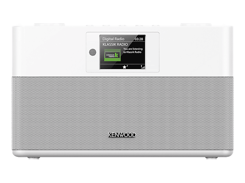 KENWOOD CR-ST85DAB Kompaktradio mit ASA-Warnfunktion, Digital, DAB+, DAB, FM, Bluetooth, Weiss