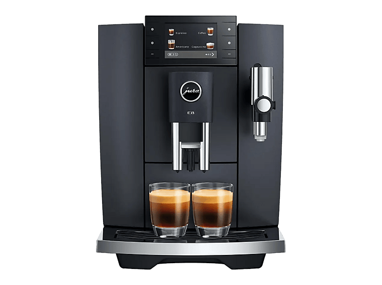 JURA E8 Cosmic Black (SD) Kaffeevollautomat – JURA Kaffeevollautomaten Haushalt – schwarz