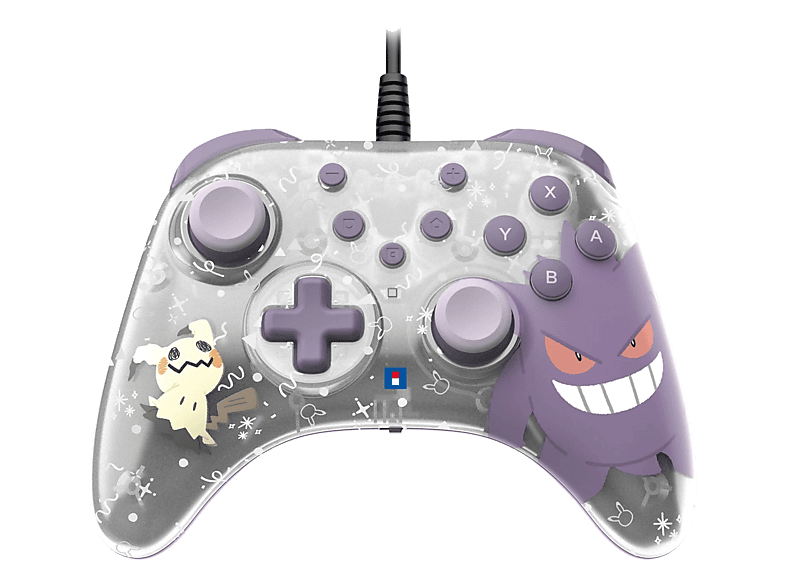 HORI Nintendo Switch 2 HORIPAD Turbo (Pokémon: Gengar und Mimigma) Controller Silber/Violett/Weiss für 2, Switch, OLED, PC