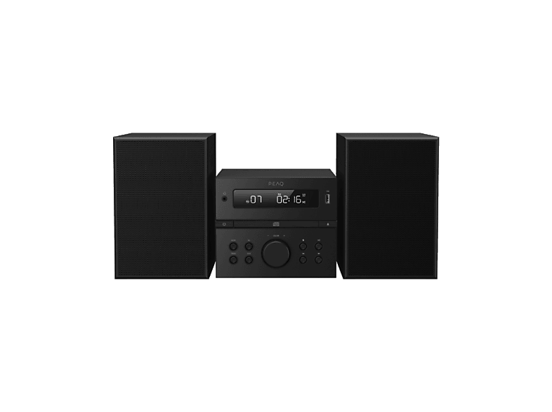 PEAQ PMS 350 Micro Hi-Fi System (Schwarz)