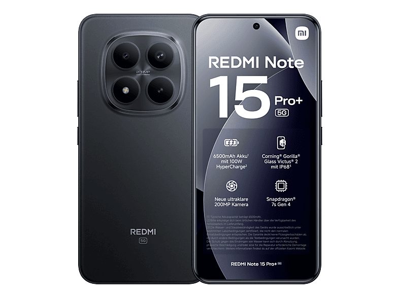 XIAOMI REDMI Note 15 Pro+ black 512GB 5G