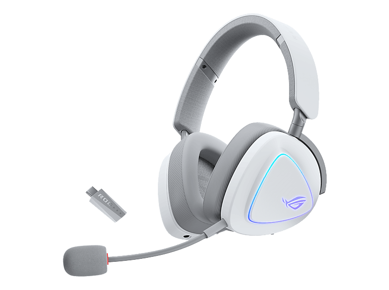 ASUS ROG Delta II, Over-ear Gaming-Headset Bluetooth Weiss