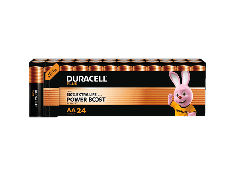 Duracell Batterien plus Aa/Lr6 24 Stück