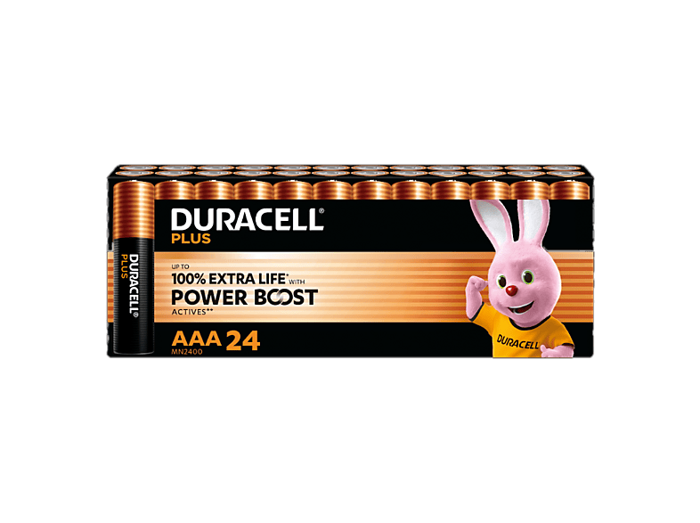 Duracell Batterien plus Aaa/Lr03 24 Stück