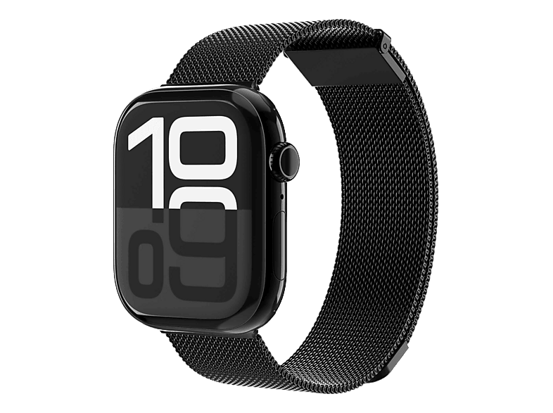 VONMÄHLEN Milanese Loop 2 (Watch 40/41/42 mm), Armband, Apple, Schwarz