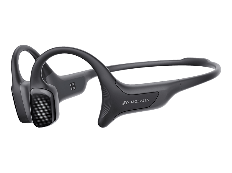 MOJAWA HaptiFit Terra, Open-ear Bone Conduction Kopfhörer mit Fitness-Tracking Bluetooth Schwarz