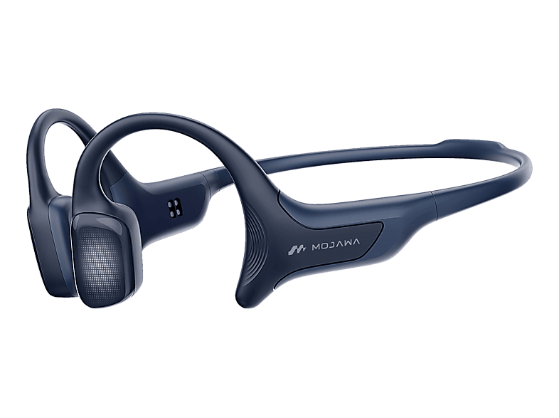 MOJAWA HaptiFit Terra, Open-ear Bone Conduction Kopfhörer mit Fitness-Tracking Bluetooth Dunkelblau