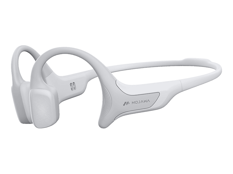 MOJAWA HaptiFit Terra, Open-ear Bone Conduction Kopfhörer mit Fitness-Tracking Bluetooth Grau
