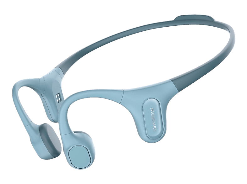 MOJAWA Run Plus, Open-ear Bone Conduction Kopfhörer Bluetooth Blau