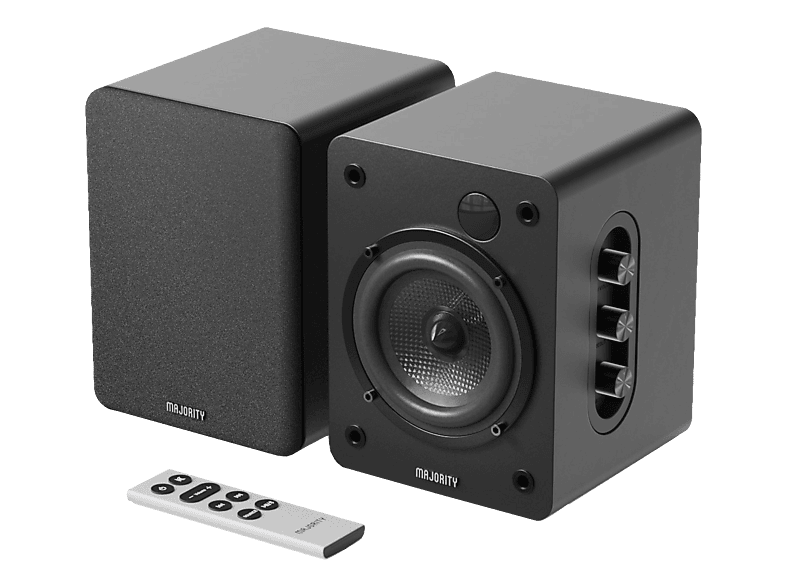 MAJORITY D50X Regallautsprecher (Active, Weiss)