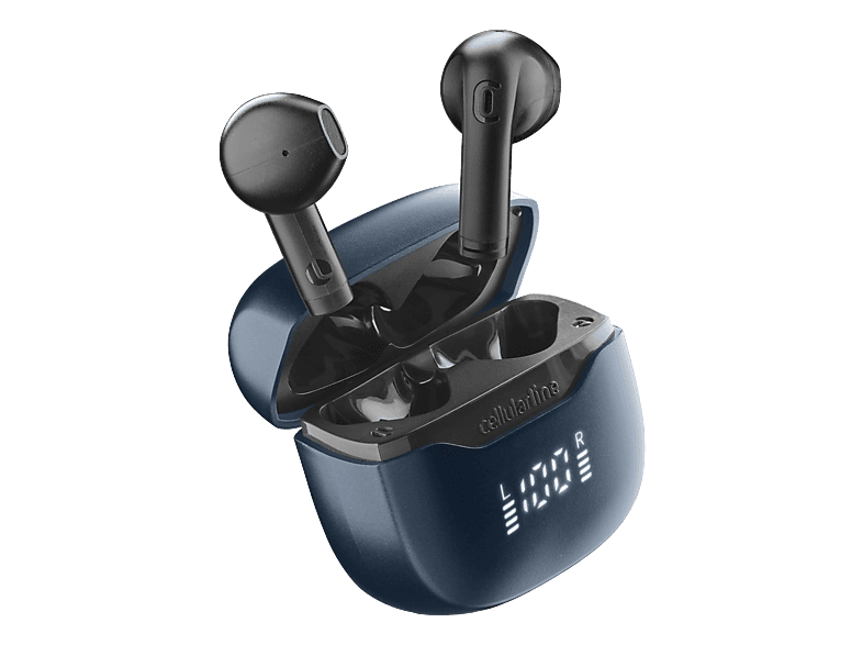 CELLULARLINE Core Pro, In-ear True Wireless Kopfhörer Bluetooth Schwarz/Blau