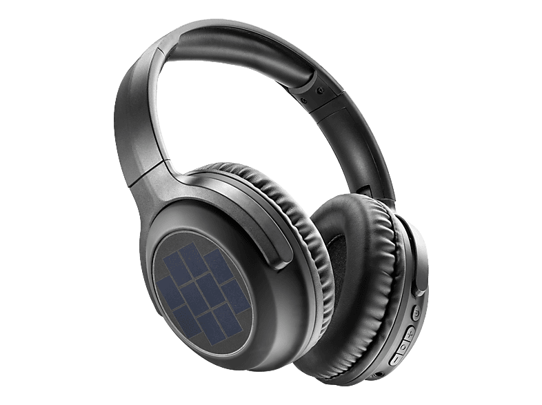 MUSIC SOUND Sunbeat Solar Charge, Over-ear Kopfhörer Bluetooth Schwarz