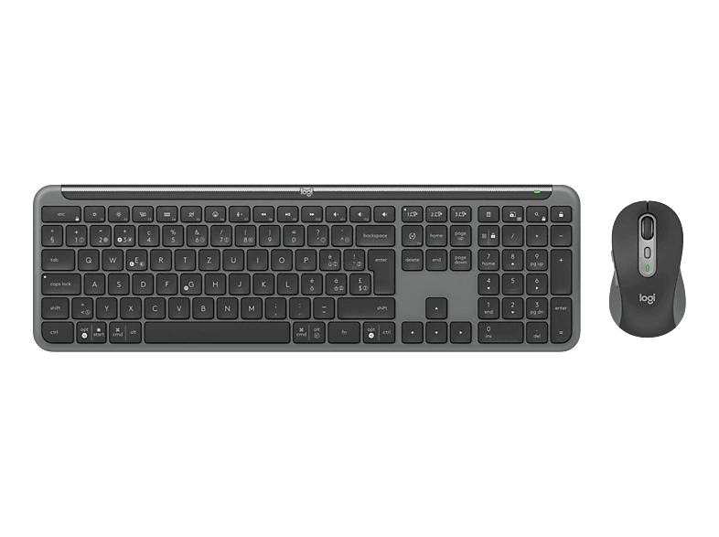 LOGITECH Signature Slim Combo MK950, Tastatur + Maus, Kabellos (Bluetooth® Low Energy Technologie 5.1)), Graphit