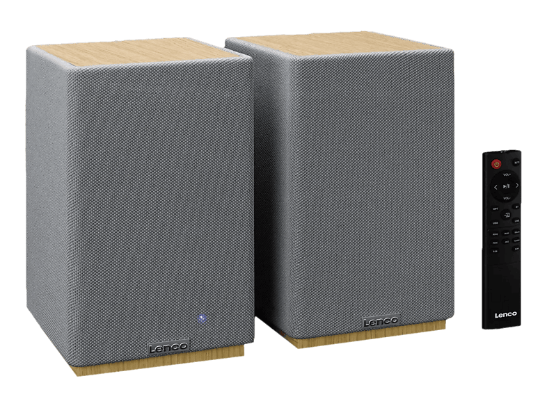 LENCO SPB-241BKGY Bluetooth Lautsprecher, Holzdesign