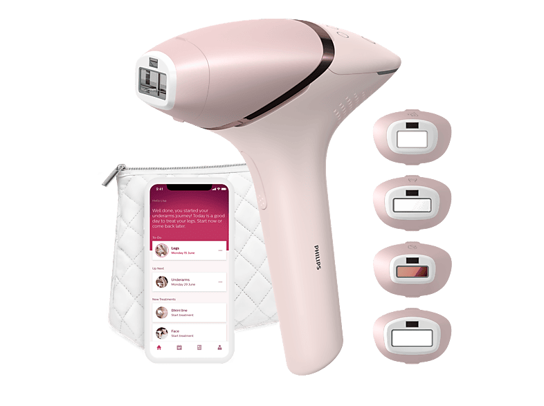 PHILIPS Lumea IPL 9000 Series BRI957/00 Haarentfernungsgerät mit SenseIQ Rosa
