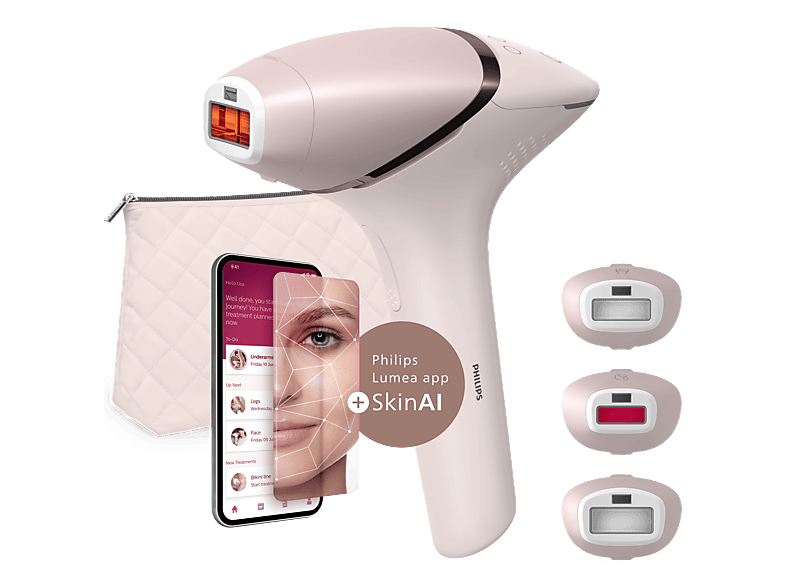 PHILIPS Lumea IPL 9900 Series BRI953/02 Haarentfernungsgerät mit SenseIQ Rosa