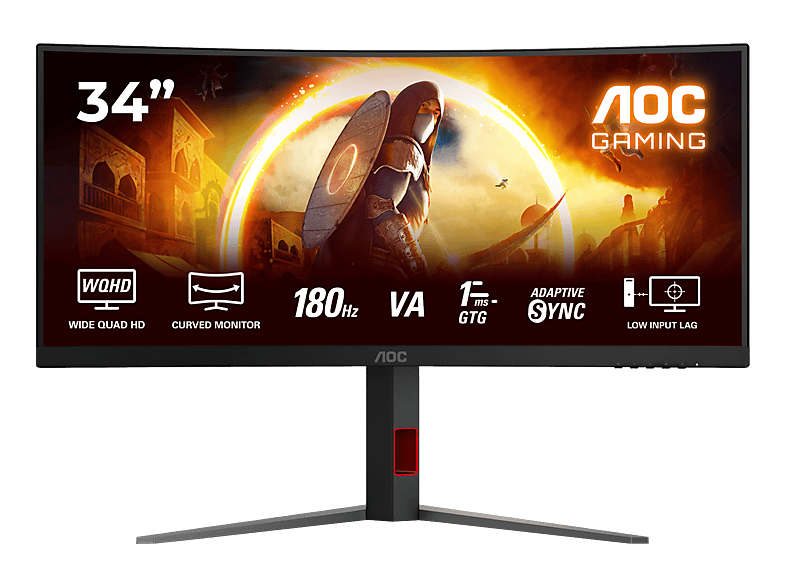 AOC CU34G4 34 WQHD Gaming Monitor (1 ms Reaktionszeit, 180 Hz)