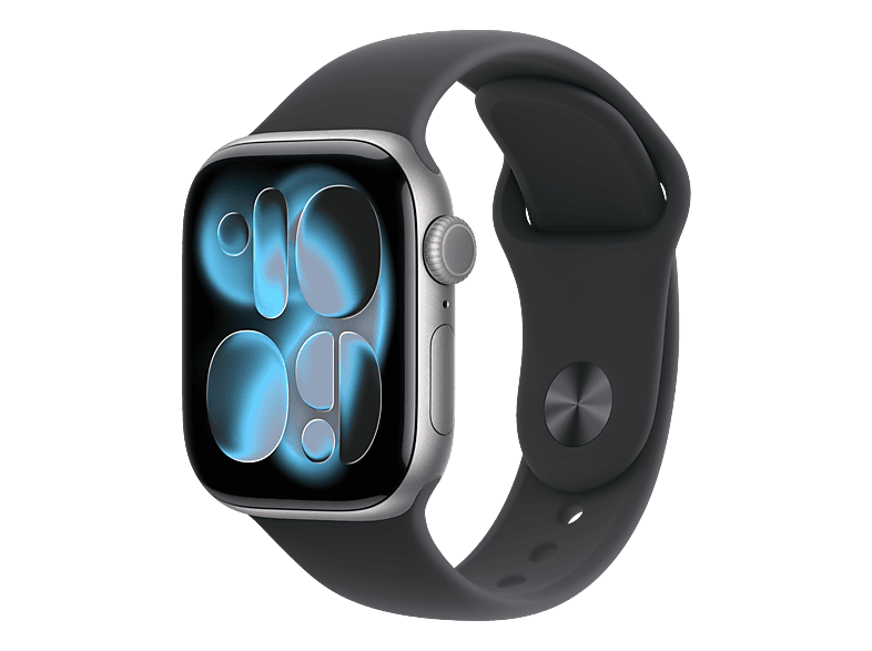 Apple Watch Series 11 GPS 42 mm Aluminiumgehäuse Sport Band Schwarz M/L