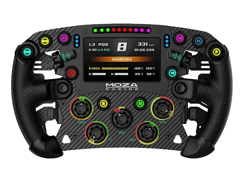 MOZA FSR2 Highend Formel-Lenkrad PC Schwarz