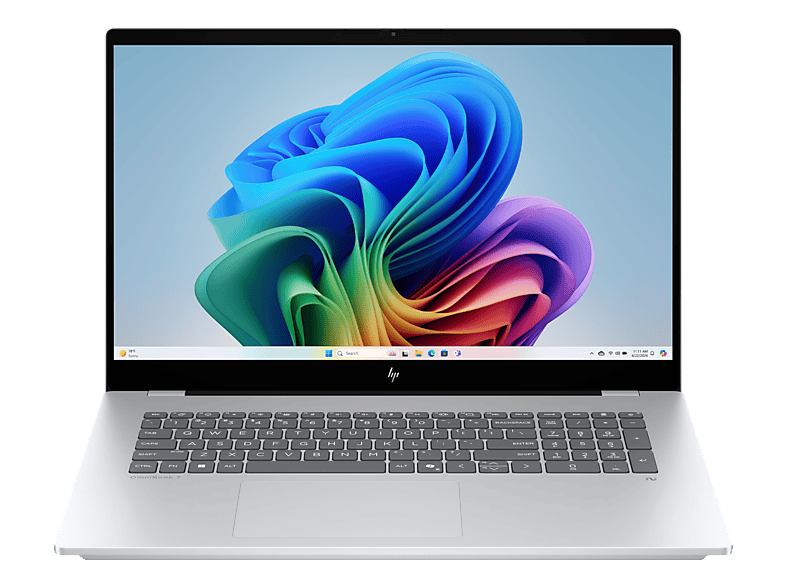 HP OmniBook 7 17-dc0504nz, Notebook, mit 17.3 Display Touchscreen, Intel® Core? Ultra 5 Prozessor 226V (816 MB Cache, bis zu 4.50 GHz), 16 GB RAM, 512 SSD, Arc? 130V, Glacier Silver, Windows 11 Home