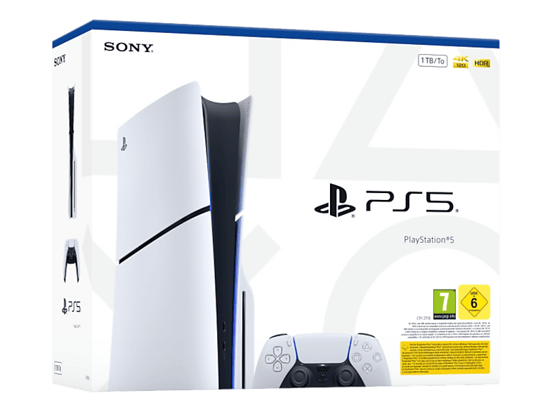 Sony - PlayStation5 Console 1TB Slim, (PS5) Slim, Weiss, 1 TB