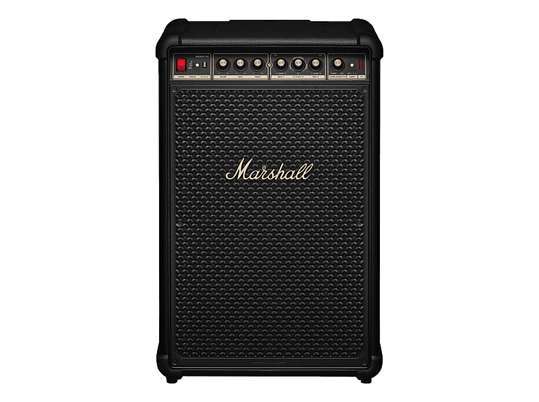 MARSHALL Bromley 750 Partybox (2x 10-Zoll-Woofer (150 W), 2x 5,25-Zoll-Mitteltöner (50 1-Zoll-Hochtöner (7 0,8-Zoll-Hochtöner (14 Schwarz