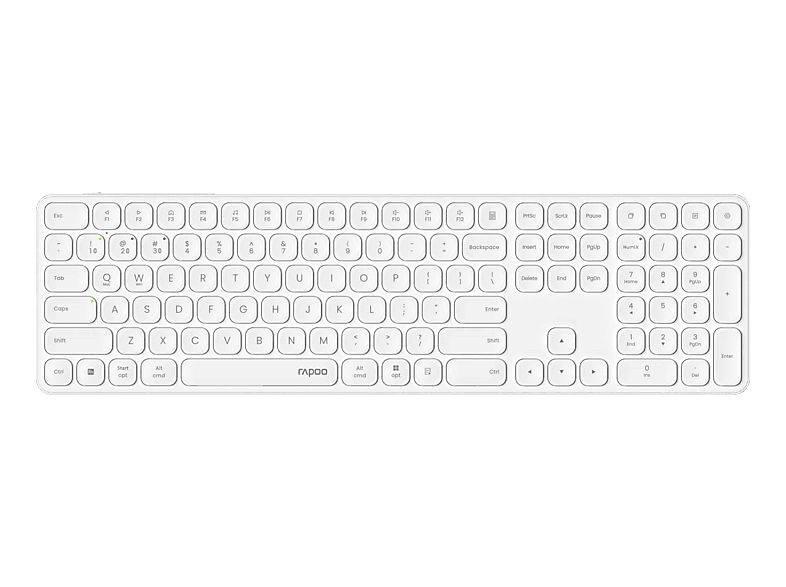 RAPOO E9810 ultraslim Keyboard 12645 Wireless, White