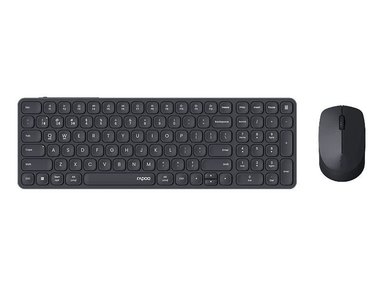 RAPOO 9710M ultraslim deskset 12648 Wireless, Dark Grey