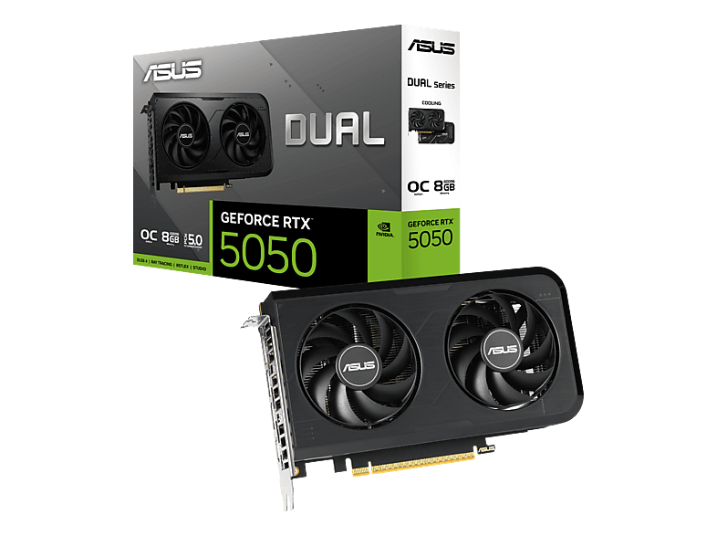 ASUS Dual GeForce RTX 5050 8GB GDDR6 OC Edition (NVIDIA, Grafikkarte)