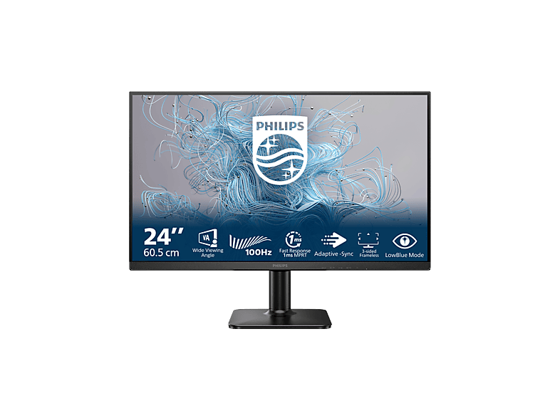 PHILIPS 24E2N1100LB/00 23.8 Full-HD Monitor (4 ms Reaktionszeit, 100 Hz)