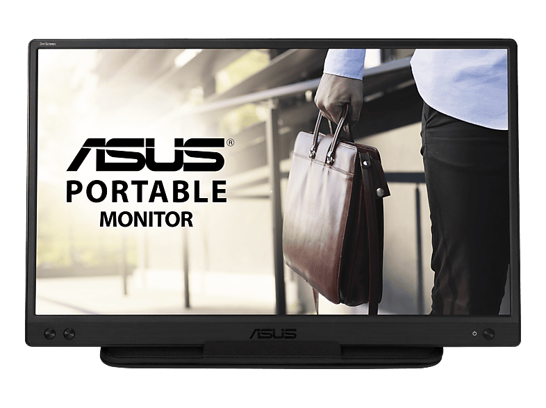 Asus MB166C LED-Monitor EEK B (A - G) 39.6 cm (15.6 Zoll) 1920 x 1080 Pixel 16:9 5 ms USB-A (USB 3.2 Gen 1), USB-C® IPS