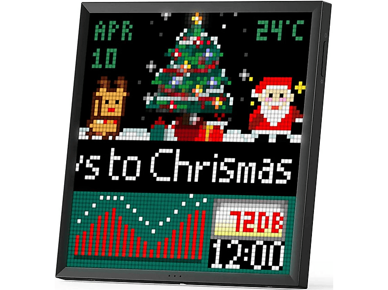 DIVOOM PIXOO64 Smart Display, Mattschwarz