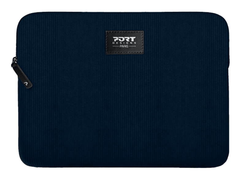PORT DESIGNS MILANO II ECO (16) Laptophülle Sleeves für Universal Cord-Aussenmaterial, umweltfreundliches Innenfutter (Eco T-Gewebe), Navy Blue