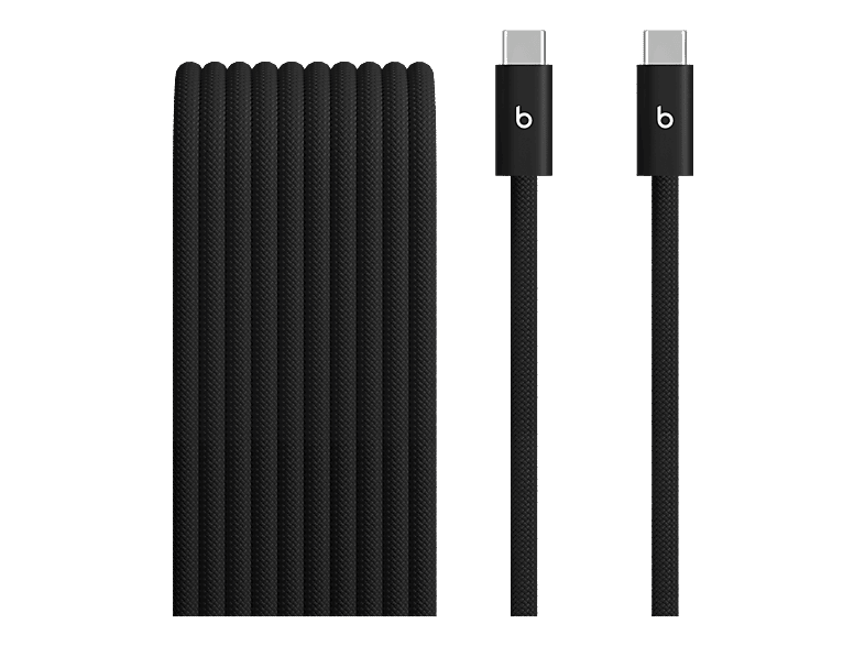 BEATS USB?C auf geflochtenes, Lade- und Datenkabel, 3 m, Bolt Black