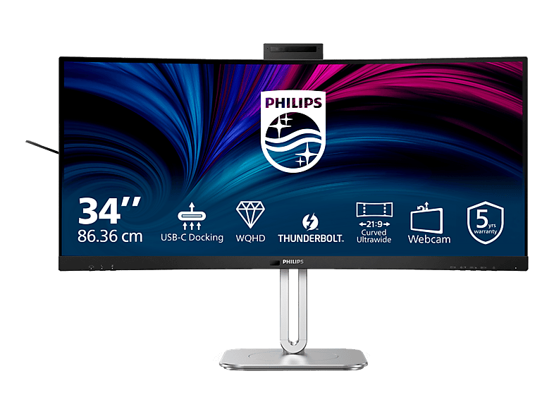 Philips 34B2U6603CH LCD-Monitor EEK F (A - G) 86.4 cm (34 Zoll) 21:9 4 ms VA LCD
