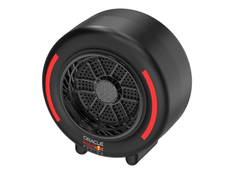 ORACLE REDBULL RACING RB-SK310 Tyre Speaker Bluetooth-Lautsprecher, Schwarz/Rot