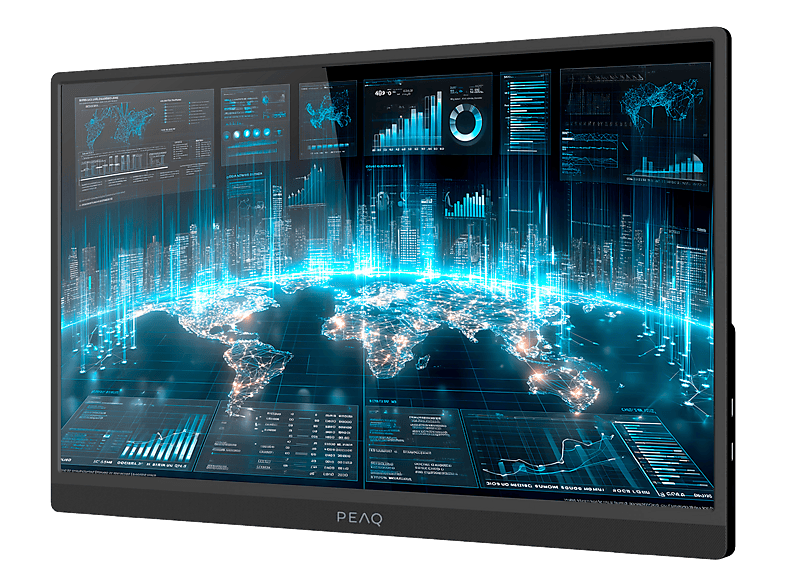 PEAQ PMO P150-FFK 15.6 Full-HD Portabler Monitor (30 ms Reaktionszeit, 60 Hz)