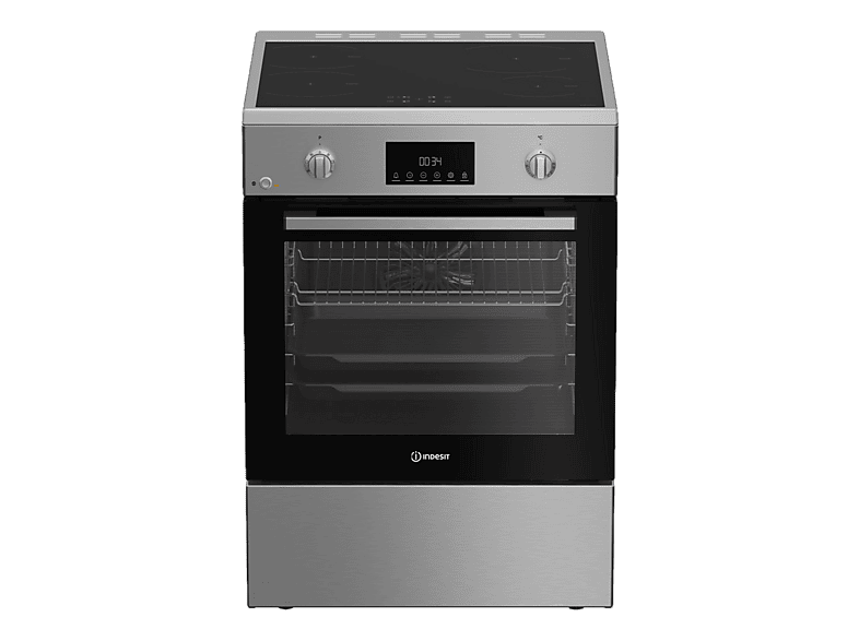 INDESIT I6I8LCSX Elektro-Standherd (EEK A, Elektrisch, 72 l)