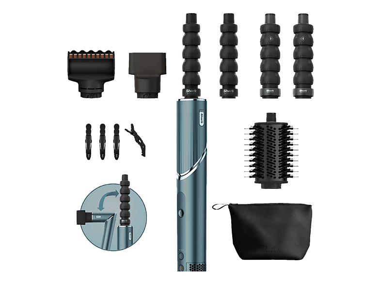 Shark HD456TLCH Heissluftbürste – Hairstyler/Multistyler – türkis