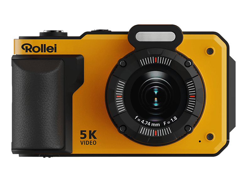 ROLLEI Sportsline 64 Pro Digitalkamera Orange/Schwarz, Kein opt. Zoom, 2.88 Display (640 x 480 Pixel)