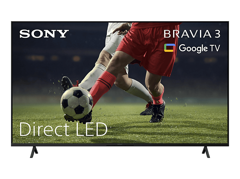 Sony K65S35B - 65'', 4K UHD LED TV, Bravia 3, Google TV, 2025 UHD LED TV – Fernseher – schwarz