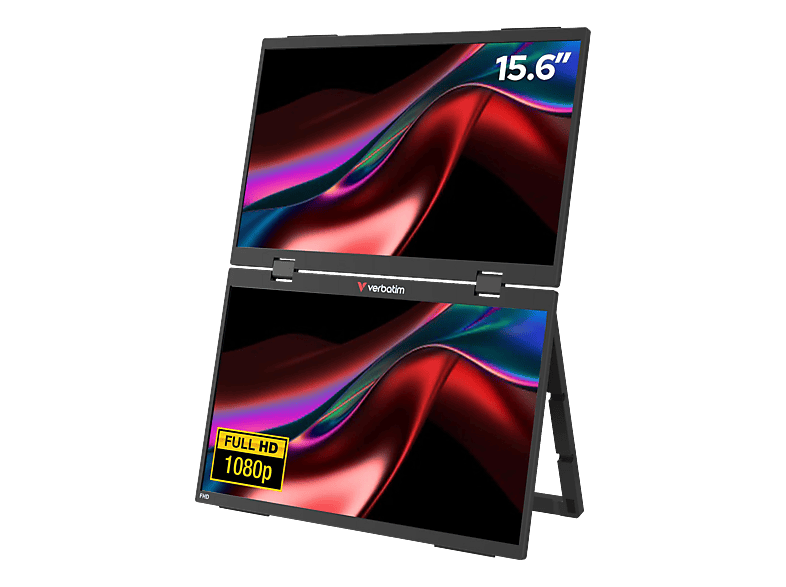 Verbatim Essentials Portabler Monitor EEK A (A - G) 39.6 cm (15.6 Zoll) 16:9 10 ms
