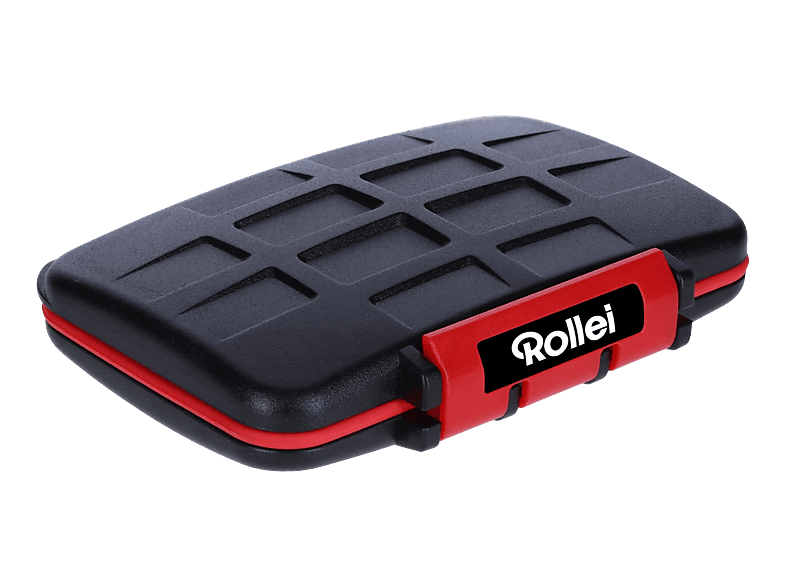 ROLLEI microSD-/SD, Karten Case, Schwarz/Rot