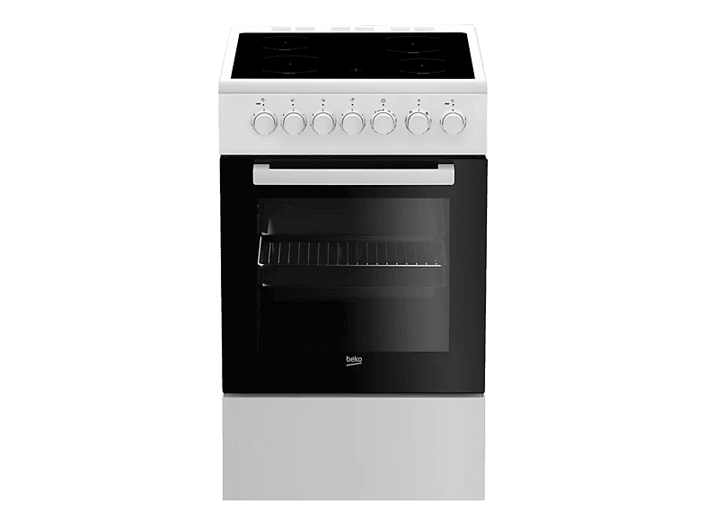 BEKO Kochherd FSM67320GXS Glaskeramik