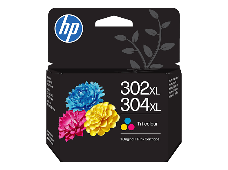 HP H302XL Druckerpatronen XL color - HP No. 302XL, color, No. 304XL color, B7RT8AE für z.B. HP Envy 4524 e-All-in-One, HP OfficeJet 5232