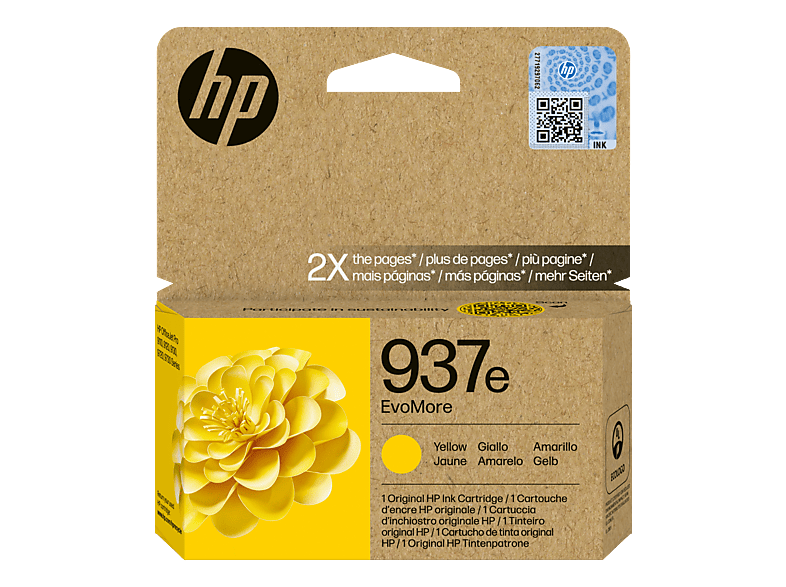 HP Tintenpatrone 937e yellow 4S6W8NE#LS1 OfficeJet 9110b/9120 1650 S.