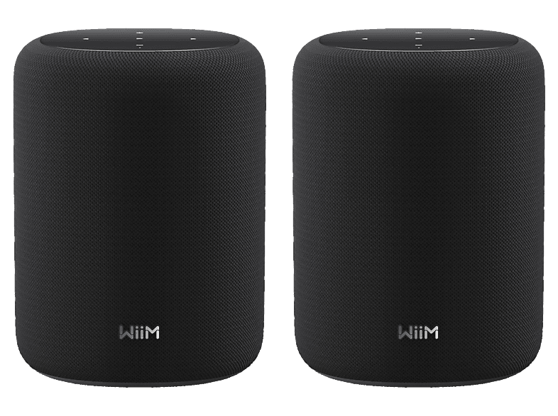 WIIM Sound Lite Twin Pack Smart-Lautsprecher, Schwarz