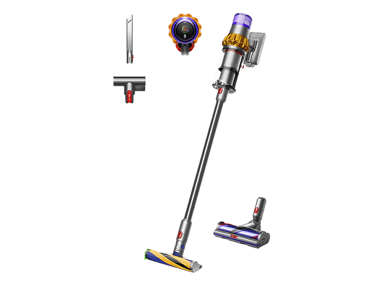 Dyson V15 Detect Absolute Akkustaubsauger – Akku Staubsauger/Besenstaubsauger – gelb